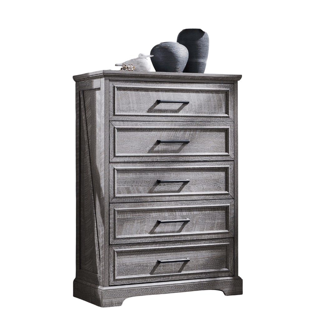 46&quot; Tall Rustic Chest with Metal Handles - From Where - 