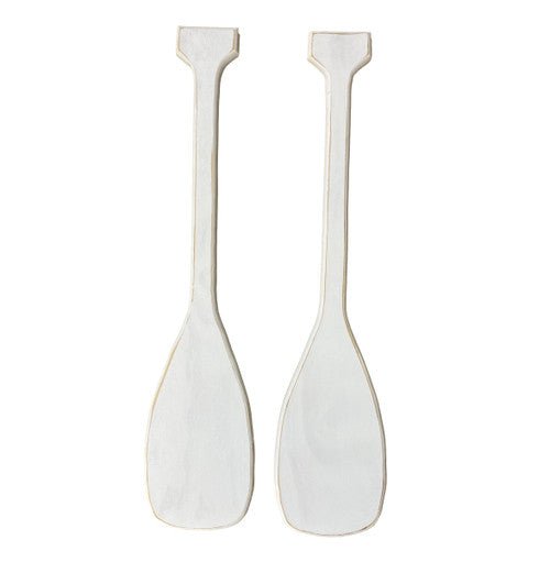 46" White Washed Paddles Oars (Set of 2) - From Where - 