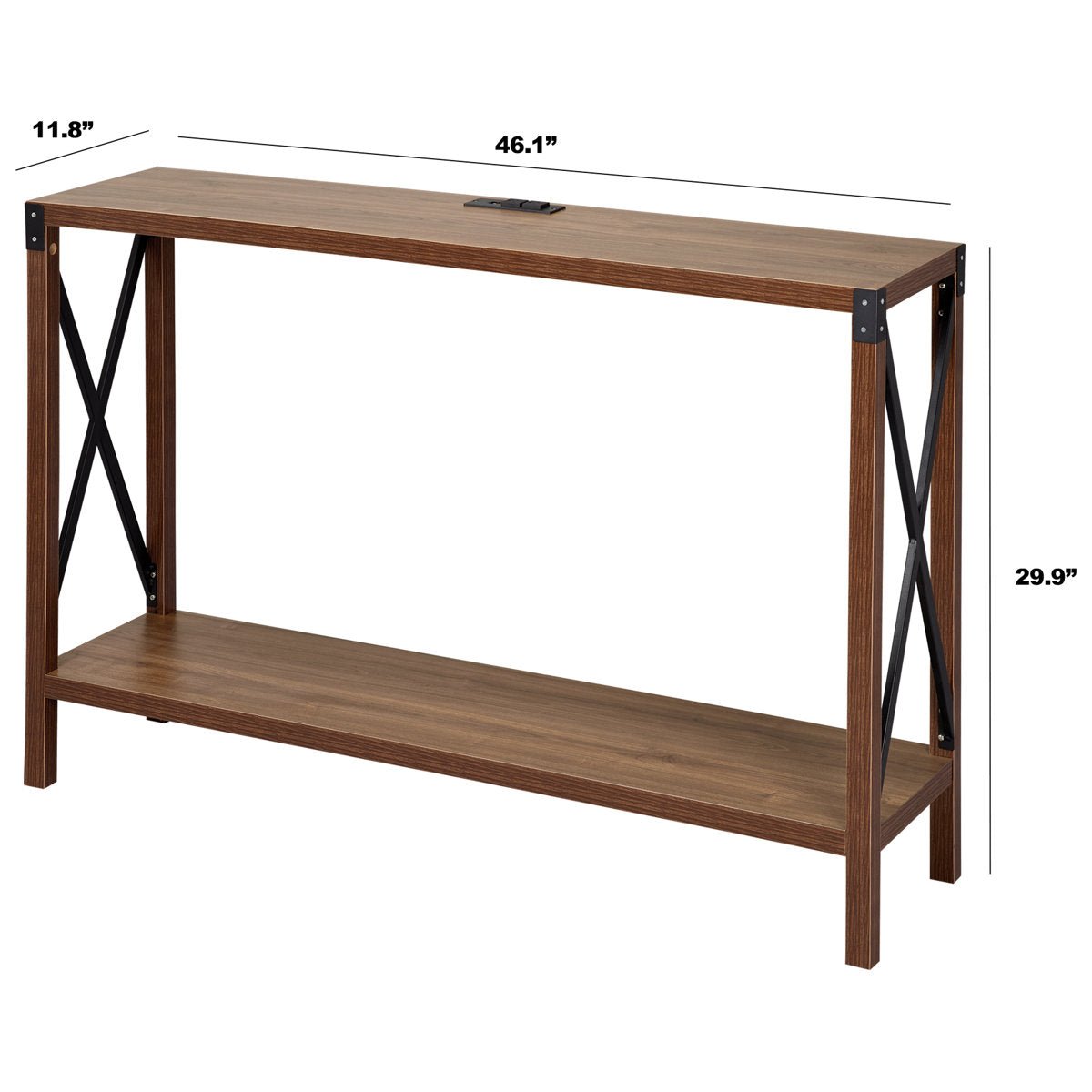 46.1&quot; Console Table with Charging Station - From Where - 