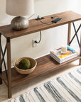 46.1" Console Table with Charging Station - From Where - 