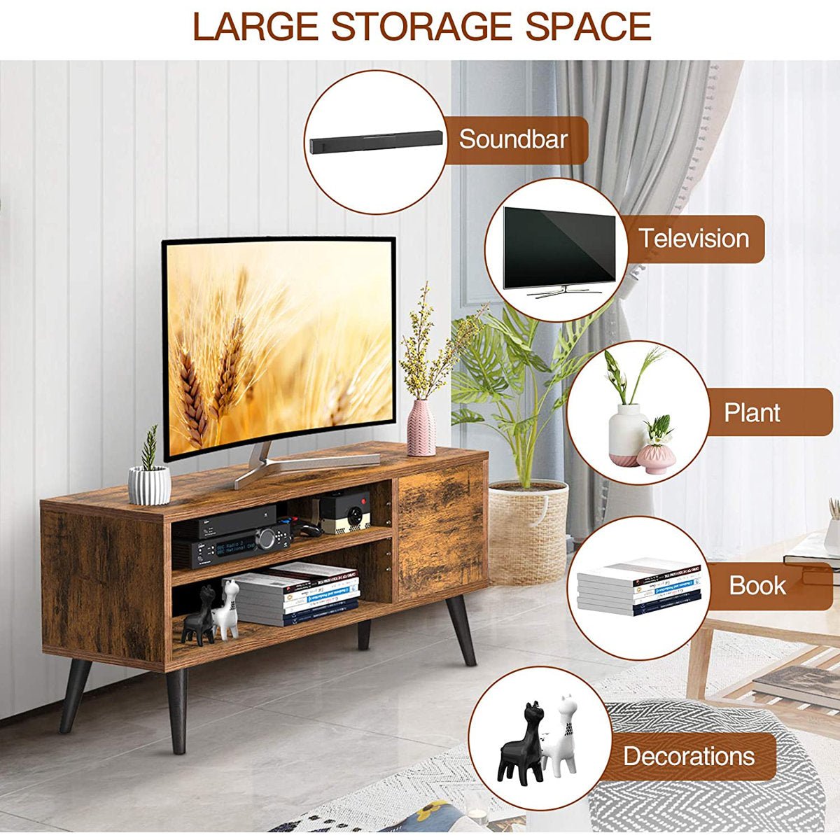 47.24&quot; Mid - Century Modern TV Stand - From Where - 