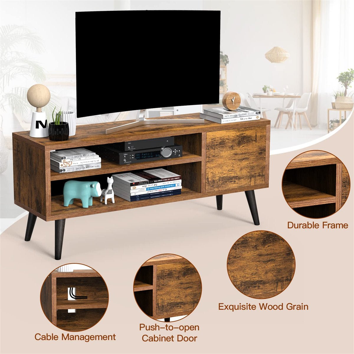 47.24" Mid - Century Modern TV Stand - From Where - 