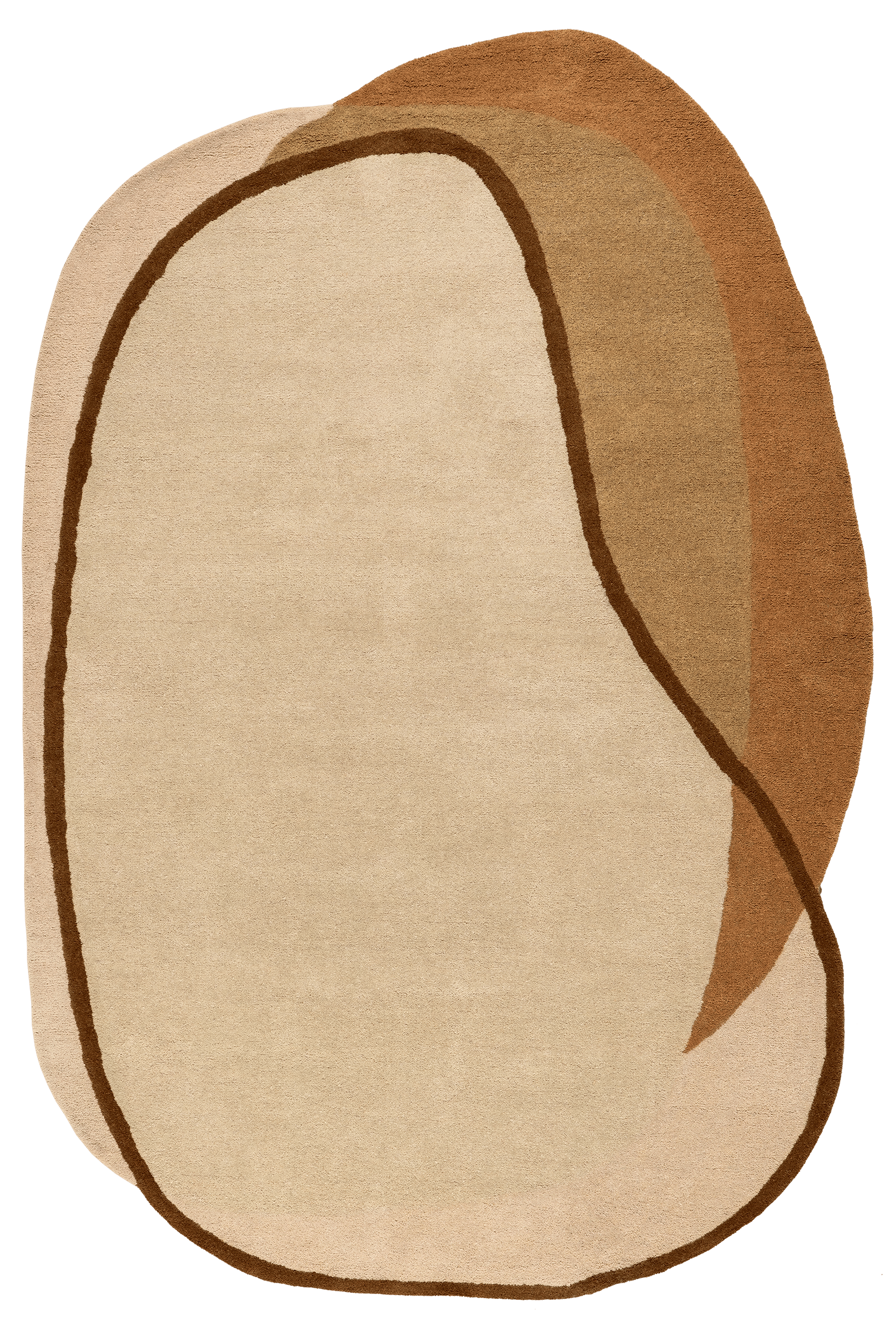 Greenwich Abstract Wool Rug | Beige