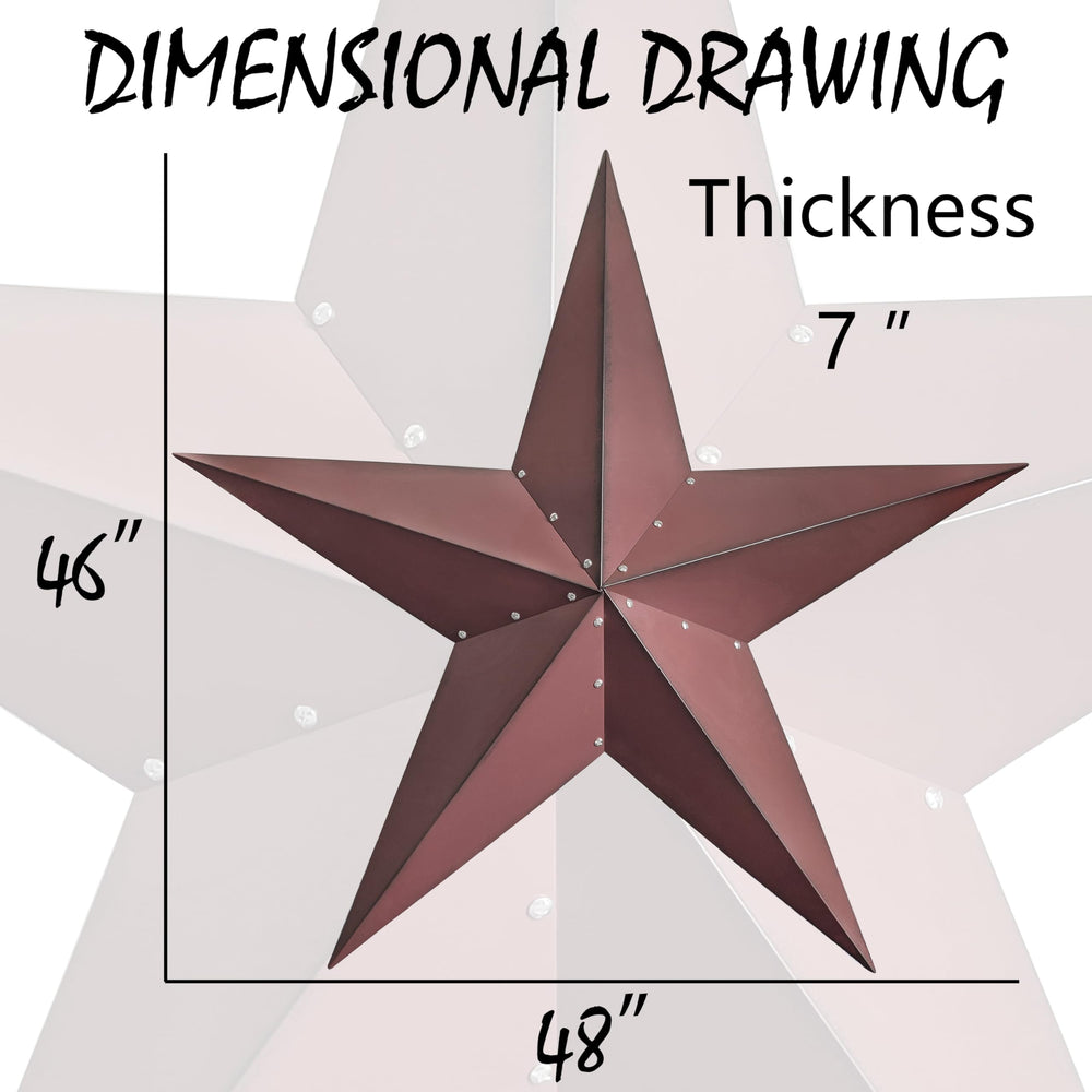 48" Large Barn Star Outdoor Decoration - From Where - 