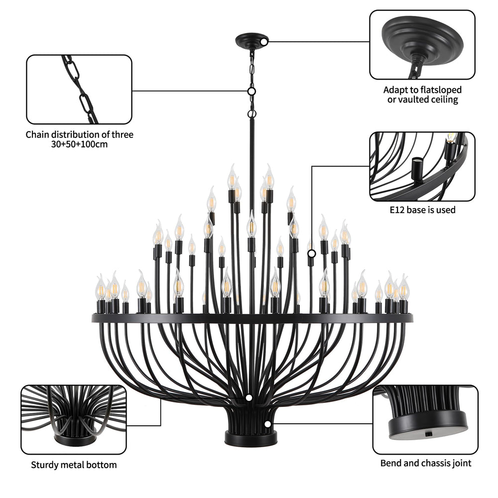 48 Light Wagon Wheel Chandelier - From Where - 