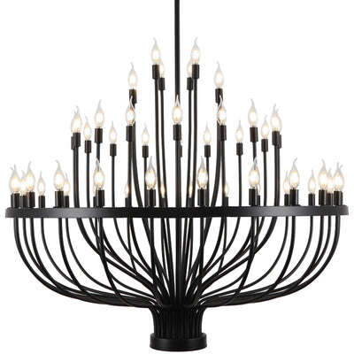 48 Light Wagon Wheel Chandelier