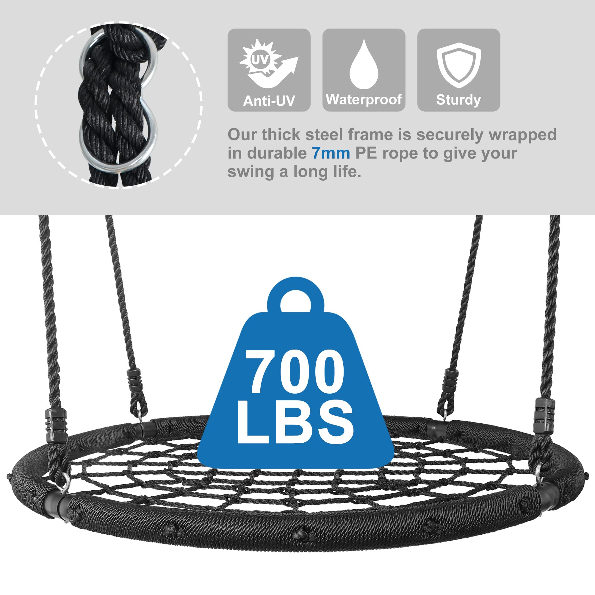 48" Spider Web Swing Set - From Where - 