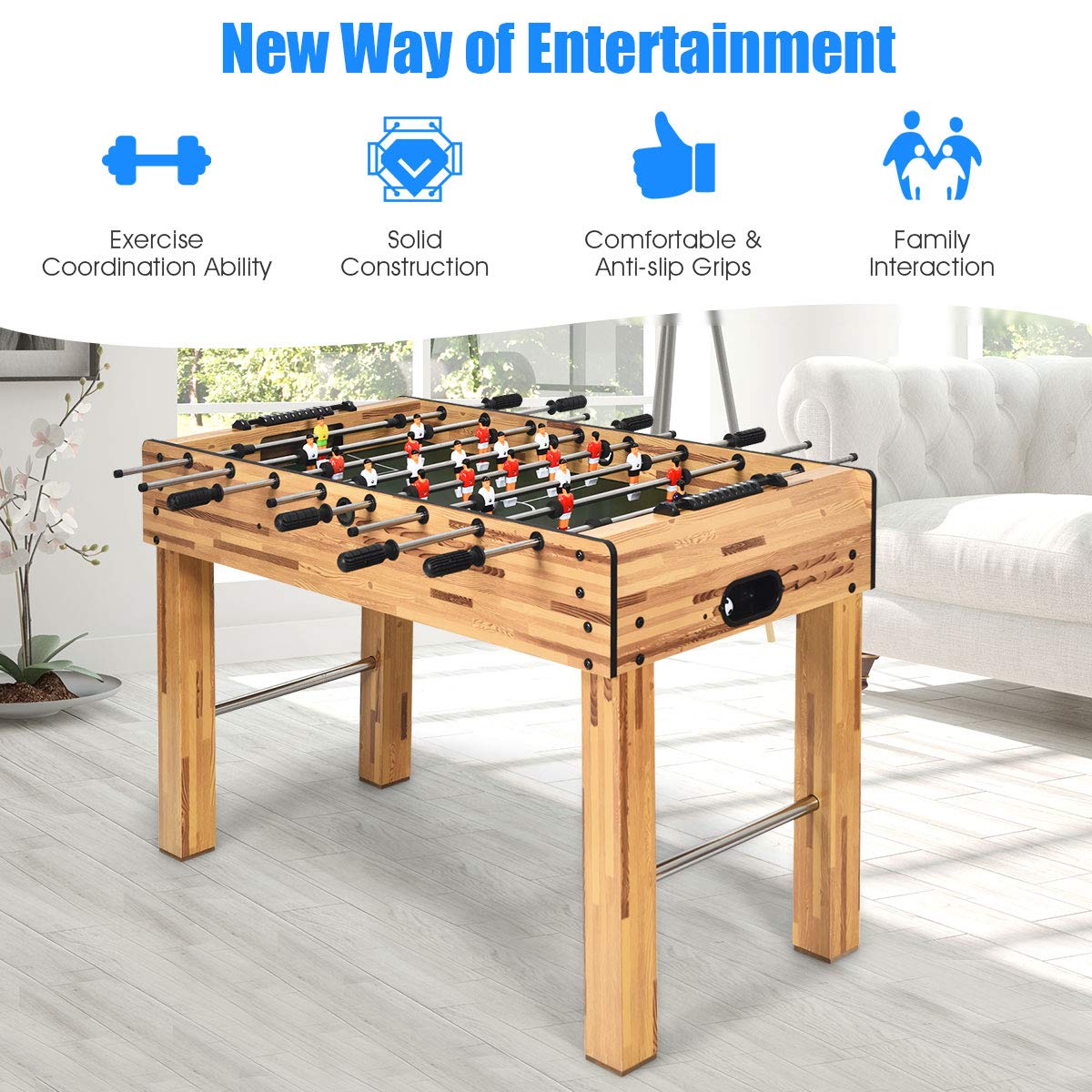 48" Wooden Foosball Table - From Where - 