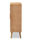 https://www.walmart.com/ip/Bowery-Hill-Mid-Century-2-Door-Wood-Rattan-Storage-Cabinet-in-Oak/673267437