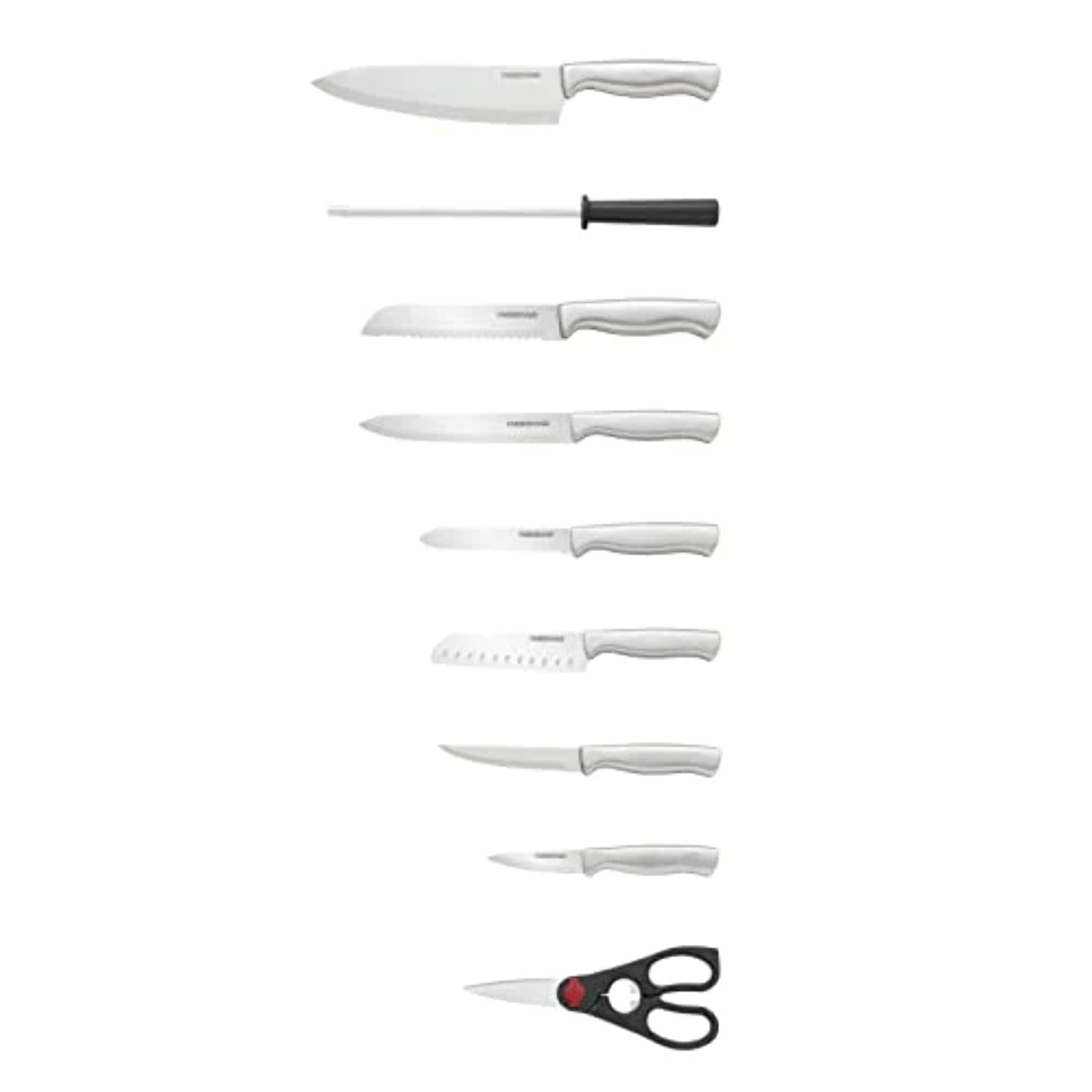 Farberware 15-piece Stamped Stainless Steel Knife Block Set