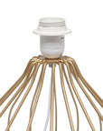 Mod Lighting and Decor Geometrical Wired Table Lamp with Tapered Shade - 19.75" - Bronze and White