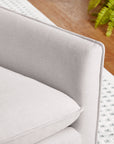 My Texas House Briar Swivel Accent Chair, Cream Linen