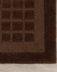 Fritz Checked Wool Rug | Brown