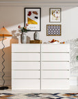 5 Drawer Wooden White Tall Dresser - From Where - 