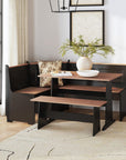 5 - Person Corner Pine Breakfast Nook - From Where - 