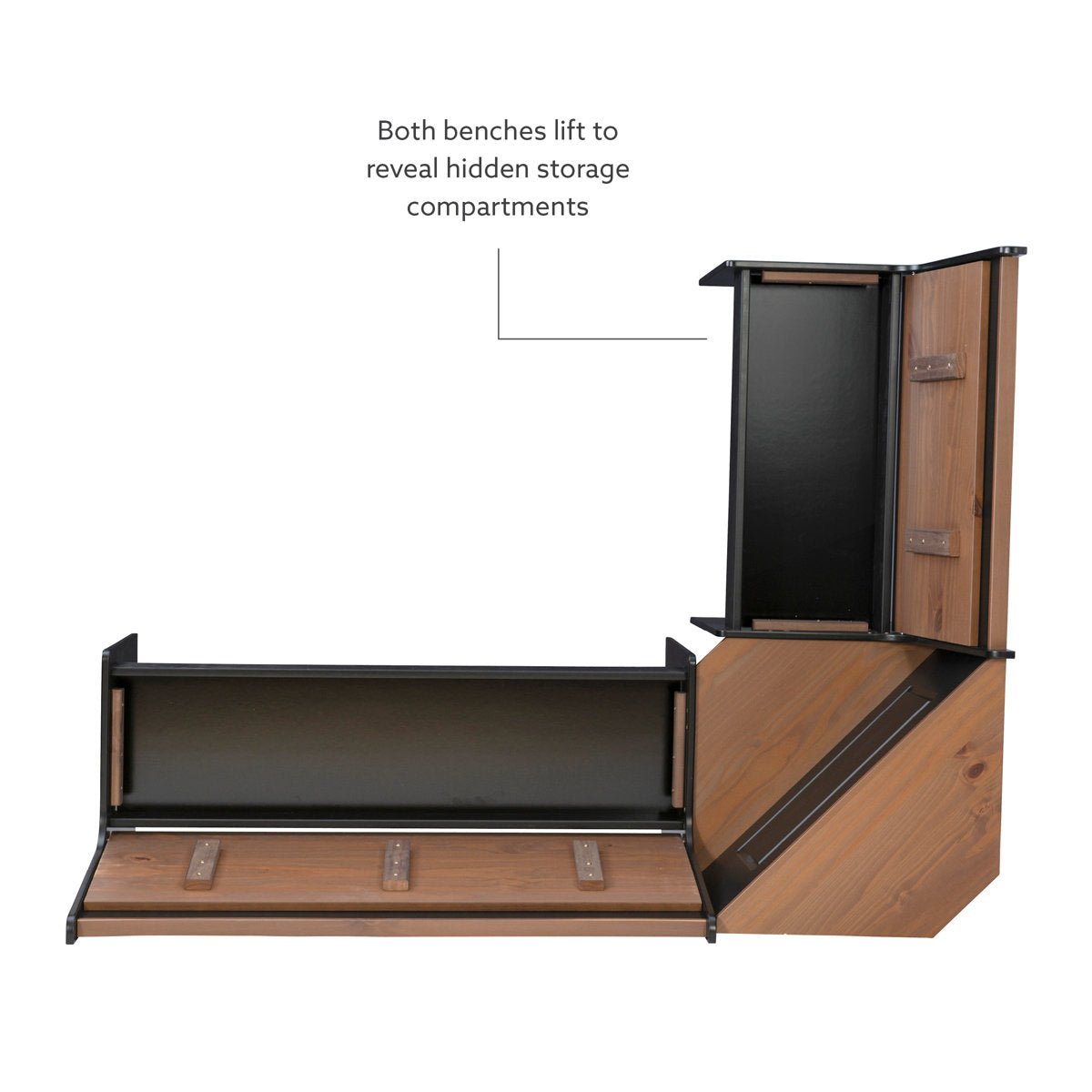 5 - Person Corner Pine Breakfast Nook - From Where - 