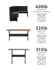 5 - Person Corner Pine Breakfast Nook - From Where - 