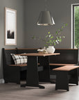 5 - Person Corner Pine Breakfast Nook - From Where - 