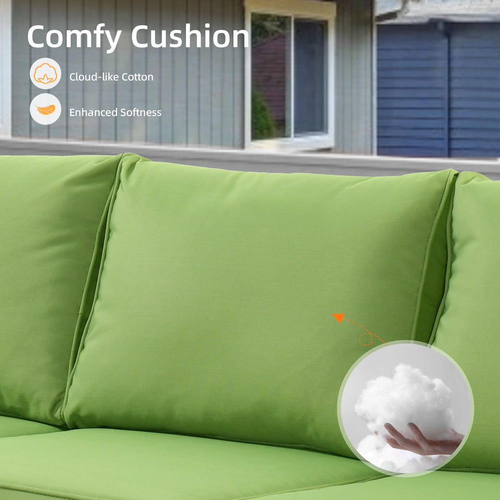 5 - Pieces Outdoor Wicker Furniture Set - From Where - 