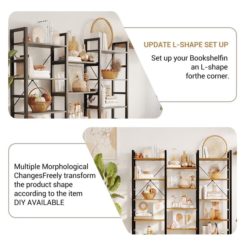 5 - Tier Open Display Bookshelf - From Where - 