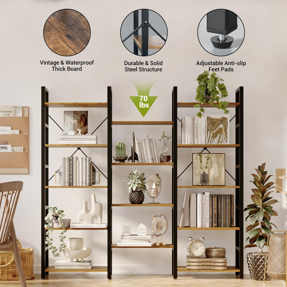 5 - Tier Open Display Bookshelf - From Where - 