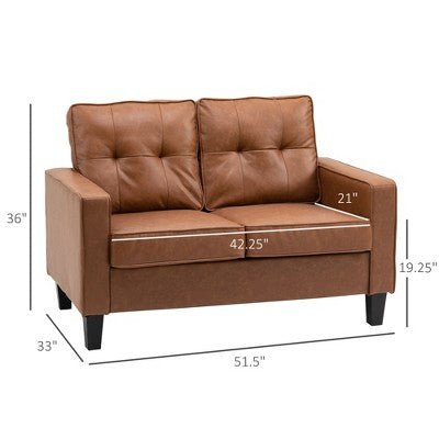 51" Modern Loveseat Sofa - From Where - 