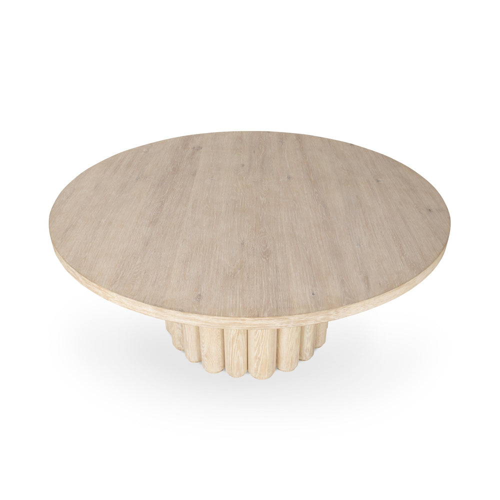 Tiber Solid Wood Round Dining Table