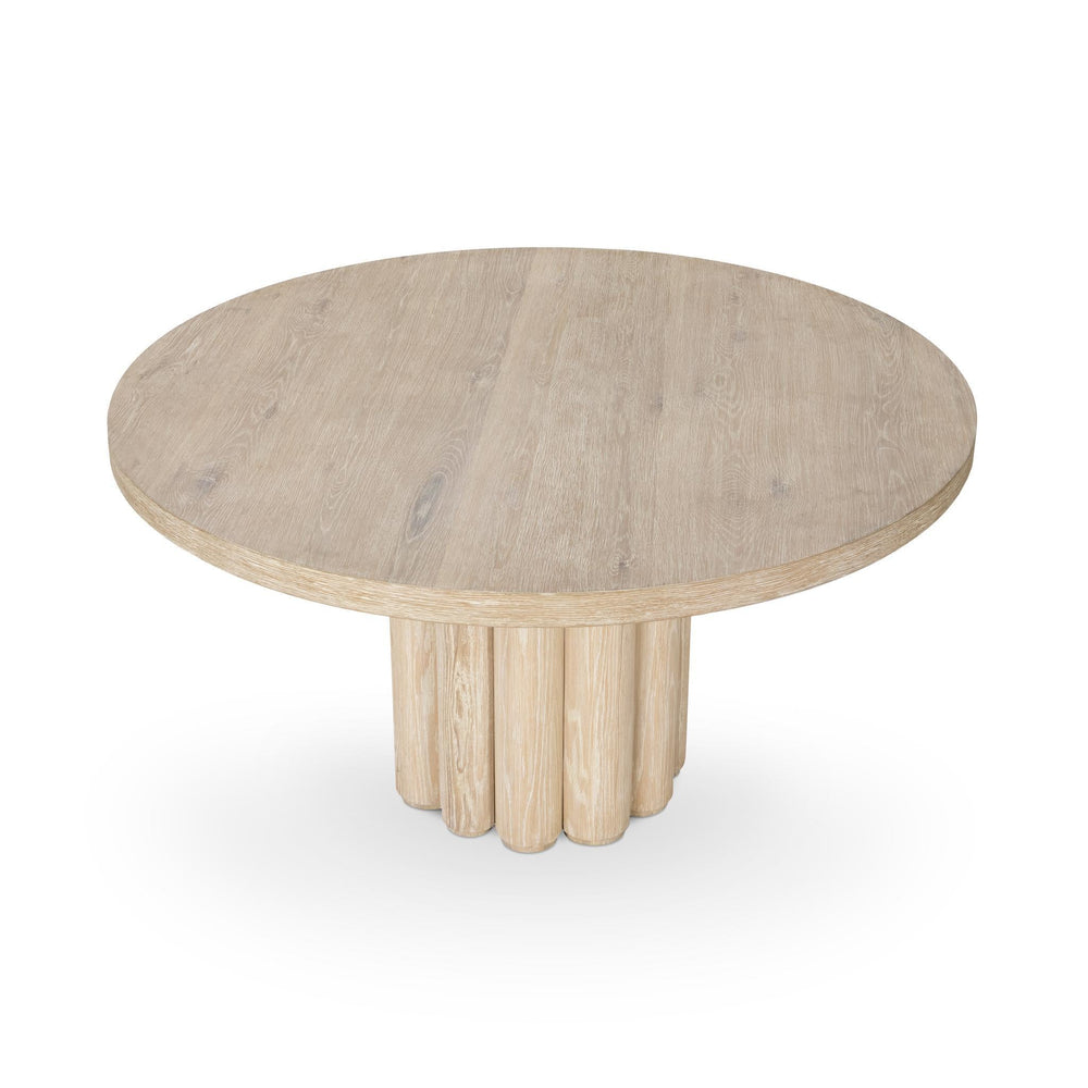 Tiber Solid Wood Round Dining Table