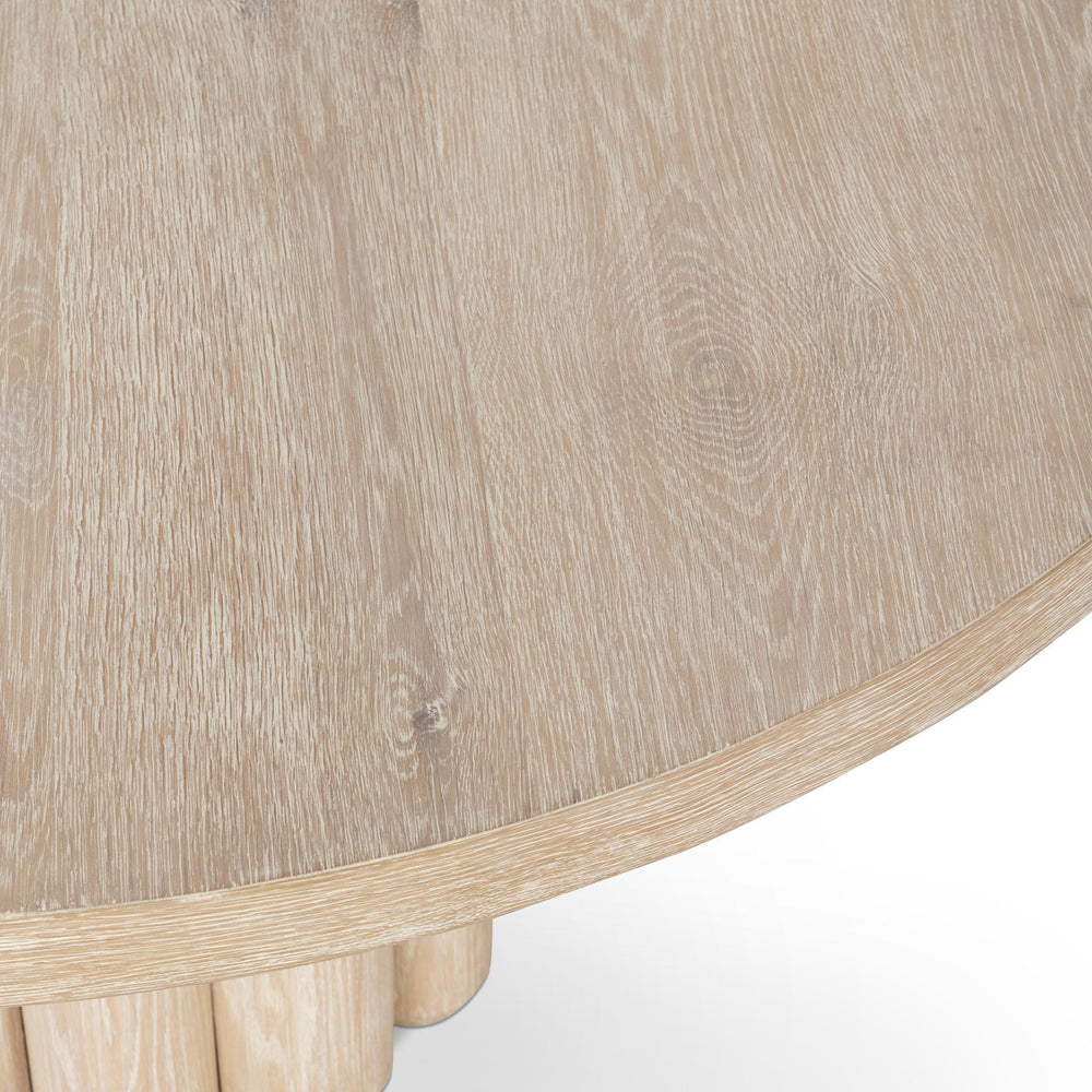 Tiber Solid Wood Round Dining Table