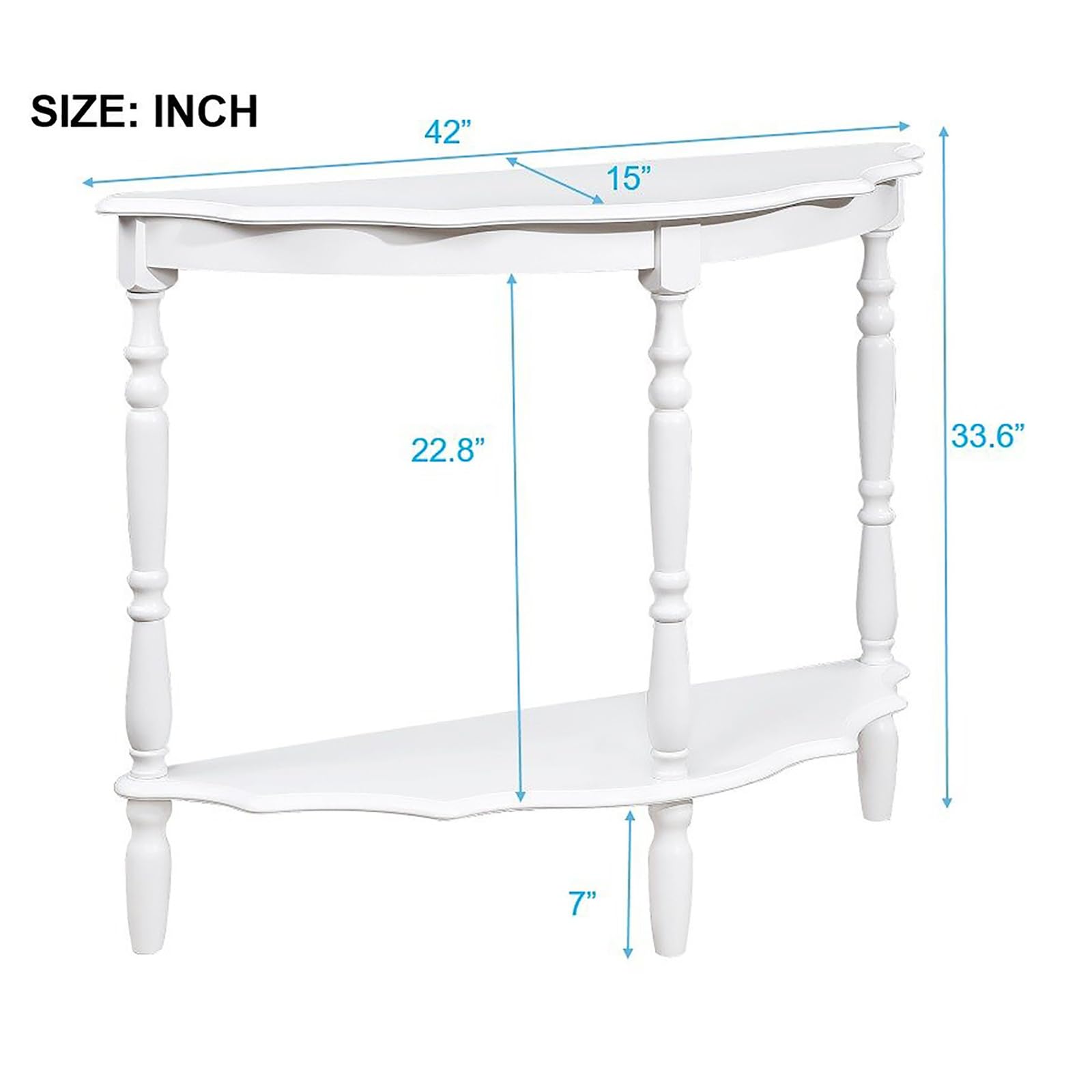 Half Moon Console Table