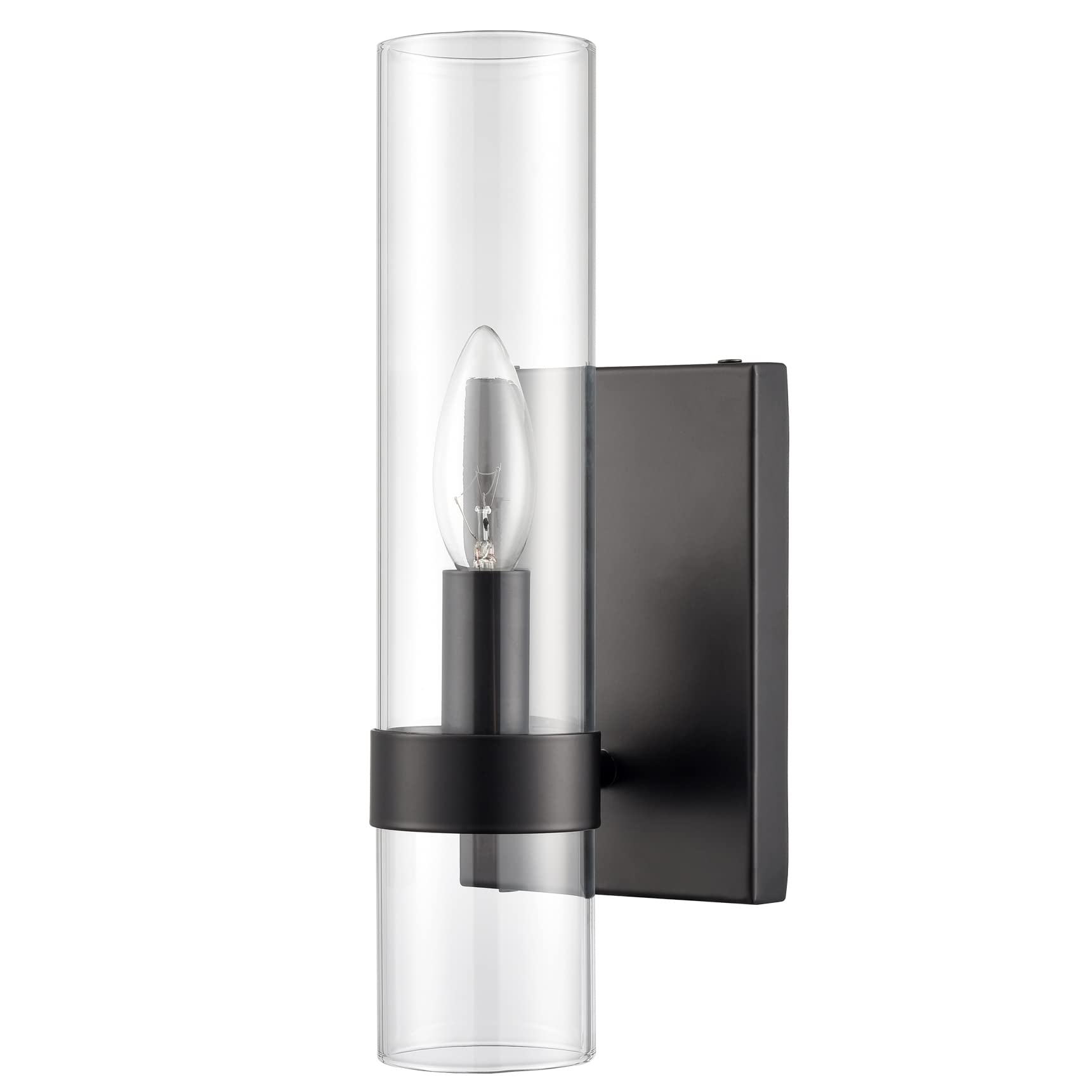 Modern Farmhouse Glass Cylinder Wall Sconce