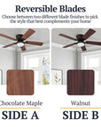 52'' Ceiling Fan with Light Kit - From Where - 