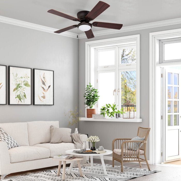 52'' Ceiling Fan with Light Kit - From Where - 