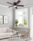 52'' Ceiling Fan with Light Kit - From Where - 