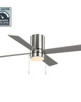 52 in. Integrated LED Hugger Ceiling Fan - From Where - 