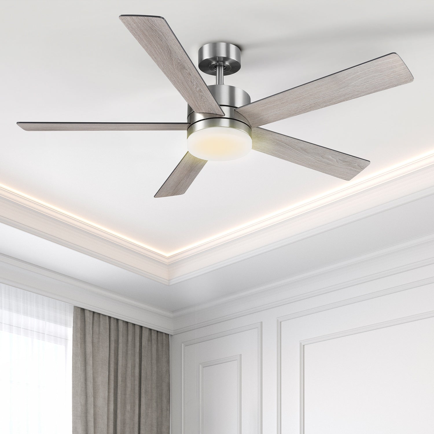 52 - in Smart Ceiling Fan with Light and Remote - From Where - 