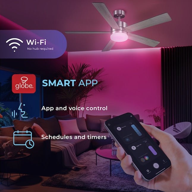 52 - in Smart Ceiling Fan with Light and Remote - From Where - 