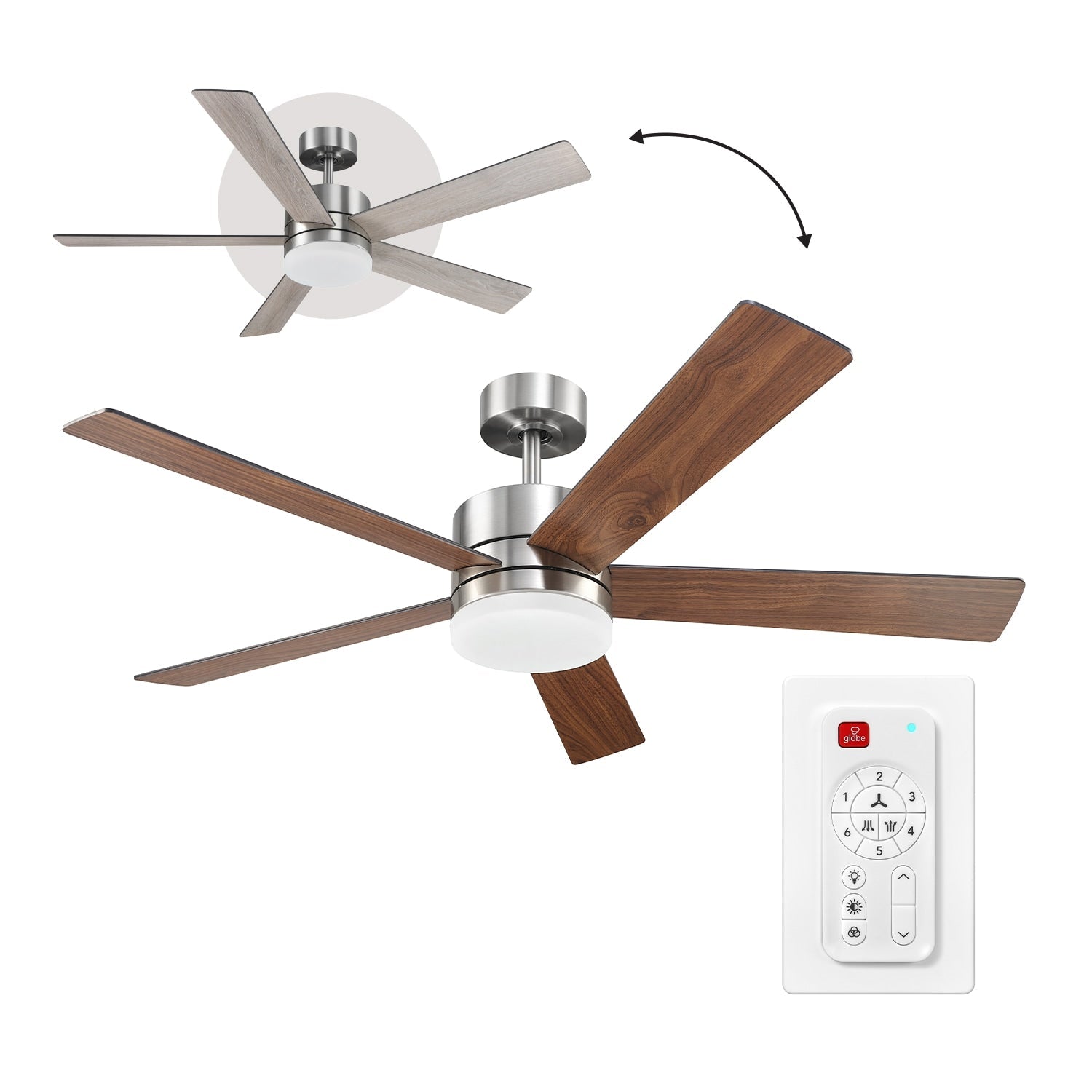 52 - in Smart Ceiling Fan with Light and Remote - From Where - 