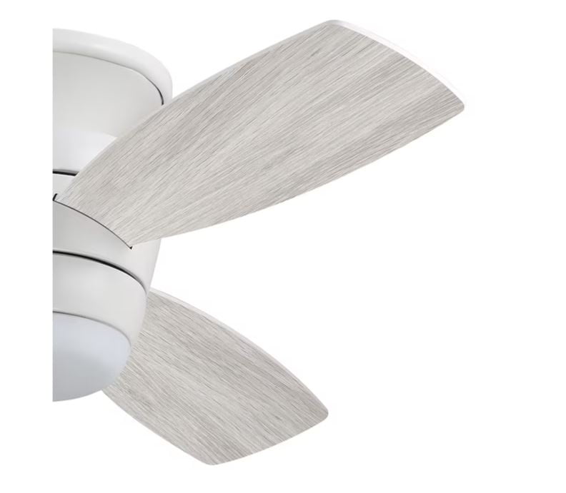 52 - in White Flush Mount Ceiling Fan - From Where - 