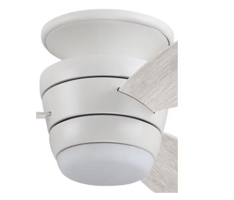 52 - in White Flush Mount Ceiling Fan - From Where - 