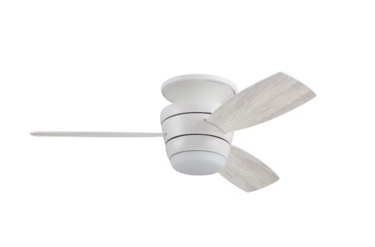 52 - in White Flush Mount Ceiling Fan - From Where - 