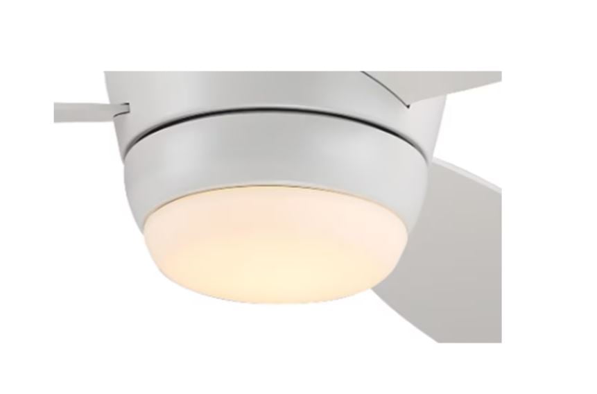 52 - in White Flush Mount Ceiling Fan - From Where - 