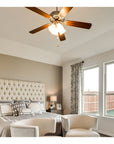 52" Indoor Ceiling Fan with Light Kit - From Where - 