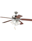 52" Indoor Ceiling Fan with Light Kit - From Where - 