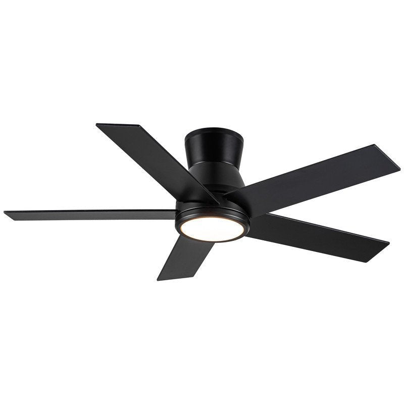 52" Integrated LED Flush Mount Ceiling Fan - From Where - 