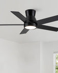 52" Integrated LED Flush Mount Ceiling Fan - From Where - 