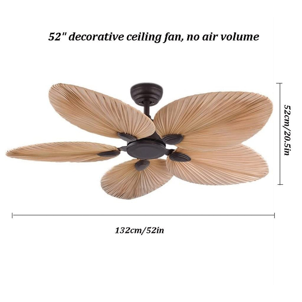 52" Palm Ceiling Fan Light - From Where - 