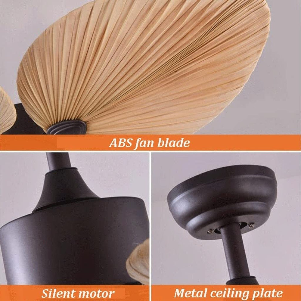 52" Palm Ceiling Fan Light - From Where - 