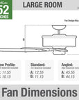 52" Sea Air 5 - Blade Ceiling Fan - From Where - 
