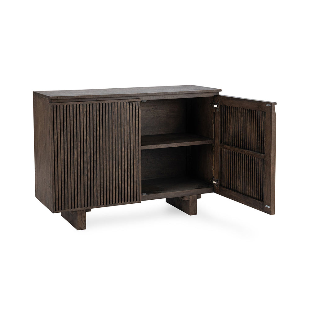Roya Solid Wood 2Dr Cabinet - Toasted Brown